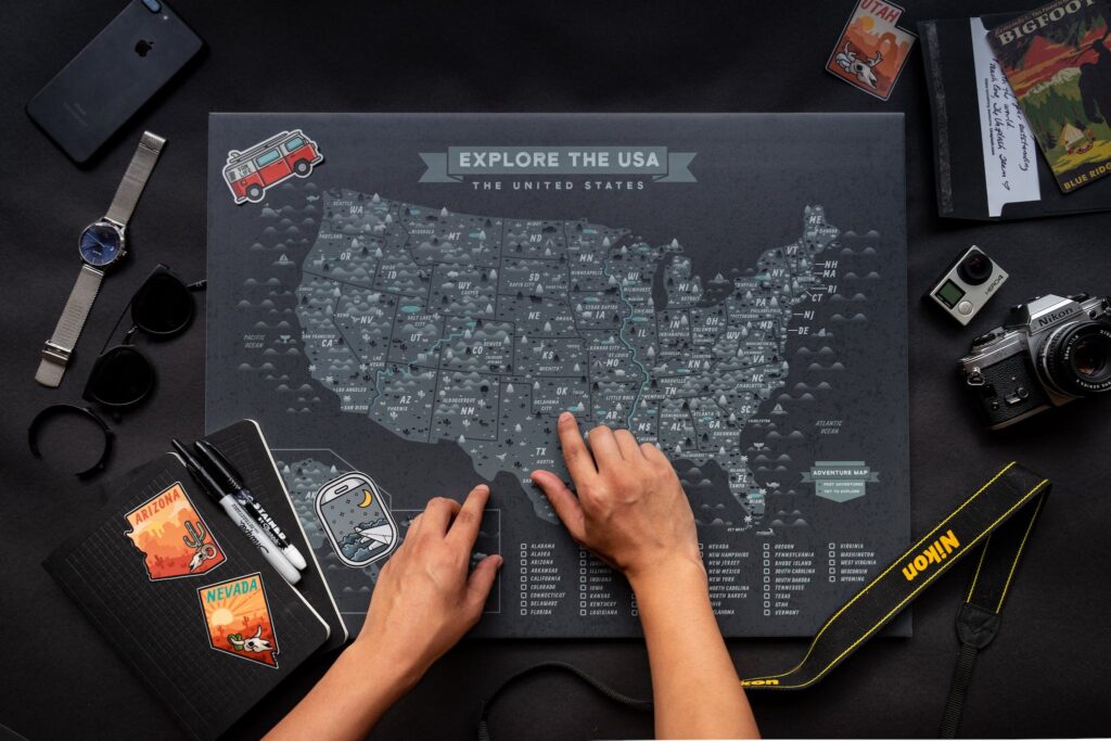 Hands on USA Map